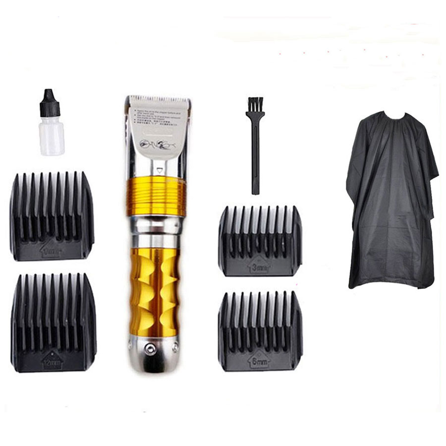 Tông Đơ Cắt Tóc Chuyên Nghiệp Pin Trâu F10 TẶNG ÁO CHOÀNG CẮT TÓC