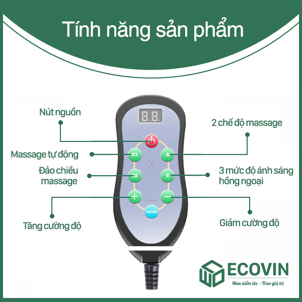 Máy Massage Lưng, Cổ, Vai Gáy, Máy Mát Xa Thắt Lưng Cao Cấp