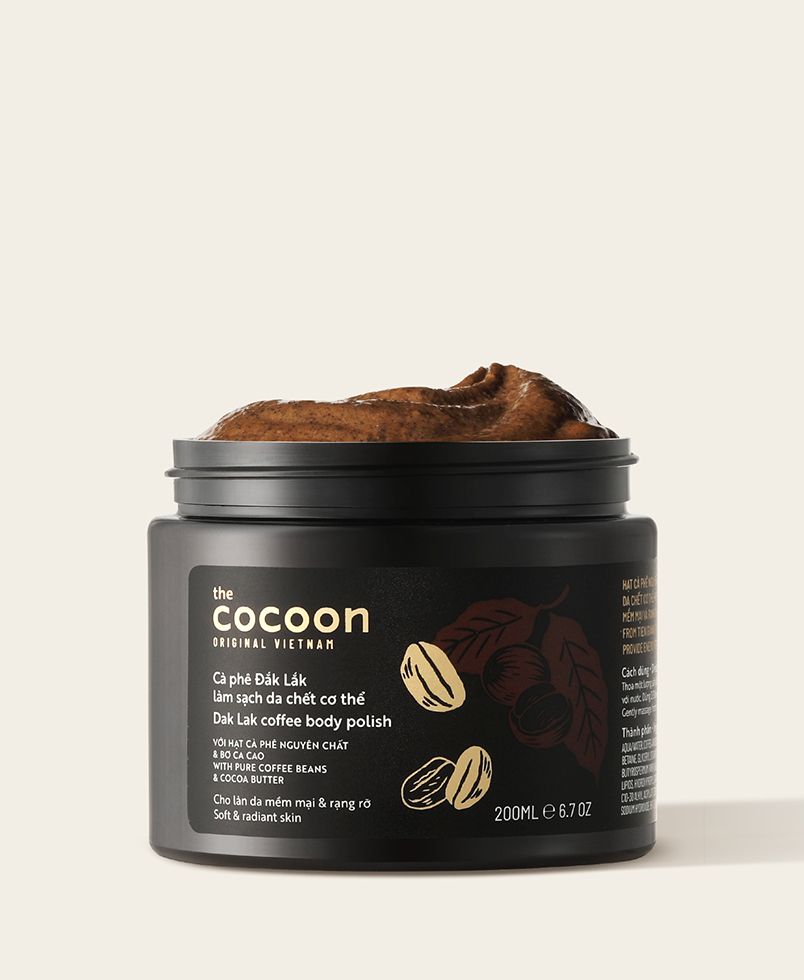 Combo Gel tắm bí đao cocoon 310ml + Cà phê Đắk Lắk sạch da chết cocoon 200ml