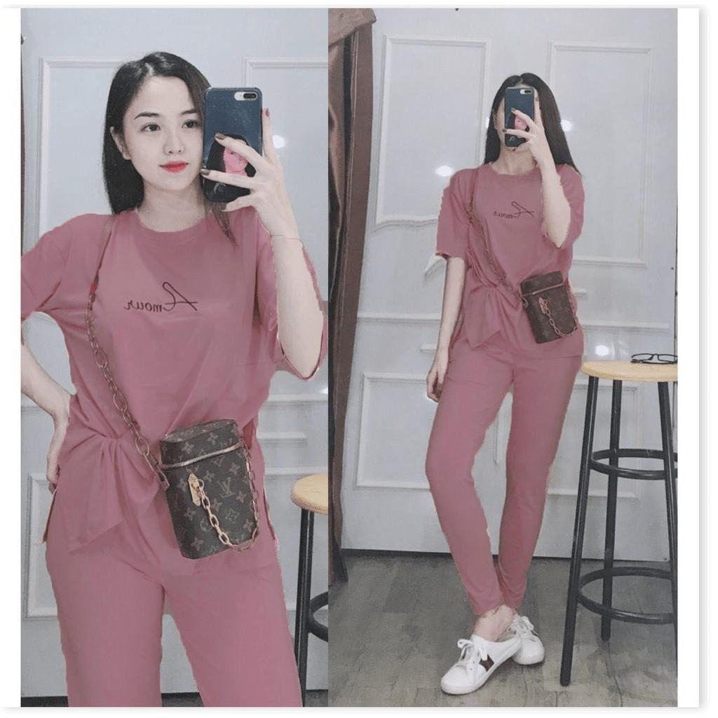 SET BỘ THUN NỮ,CHẤT LIỆU VÃI THOÁNG MÁT VÀ CO GIẢN 4C LANA FASHION