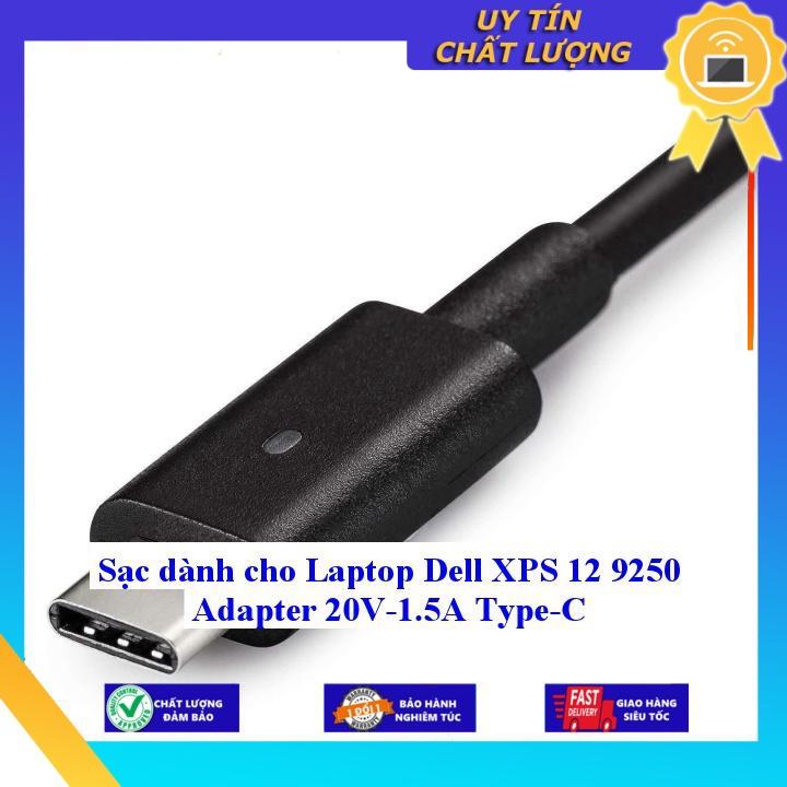 Sạc dùng cho Laptop Dell XPS 12 9250 Adapter 20V-1.5A Type-C - Hàng Nhập Khẩu New Seal