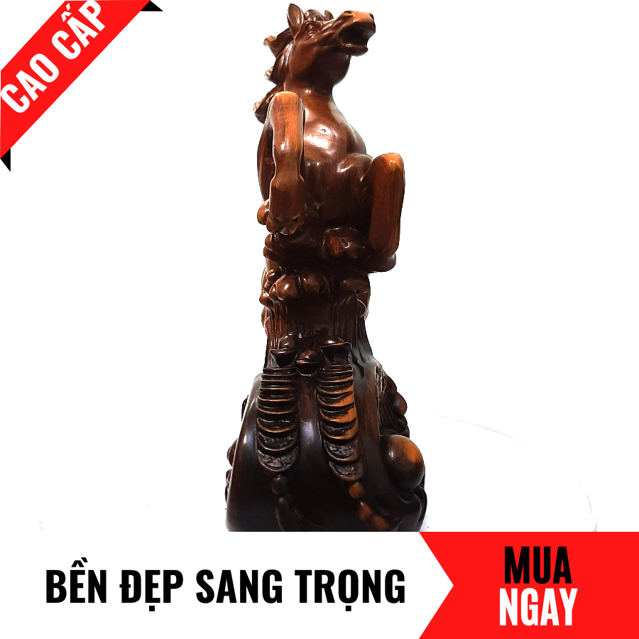 Tượng Ngựa Trang Trí Phong Thủy Cao 22cm