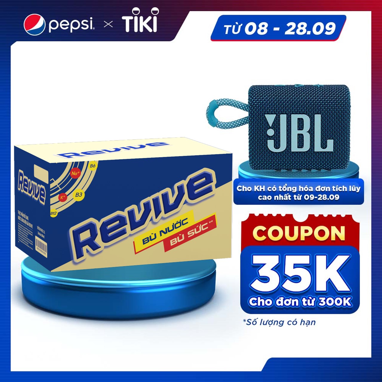 Thùng 24 Chai Nước Giải Khát Revive 500ml