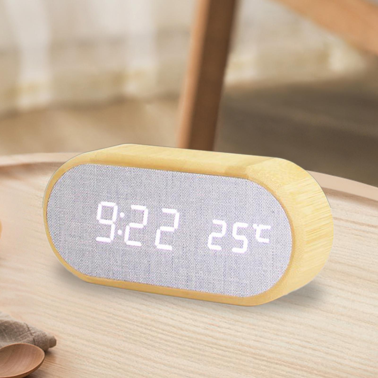 Sound Control Electronic  Clock Snooze Desktop Clock Multifunctional