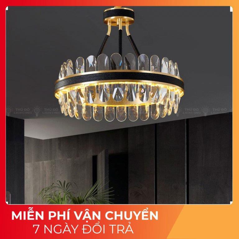 Đèn chùm pha lê loại tròn mang phong cách hiện đại trang trí nội thất sang trọng 3009