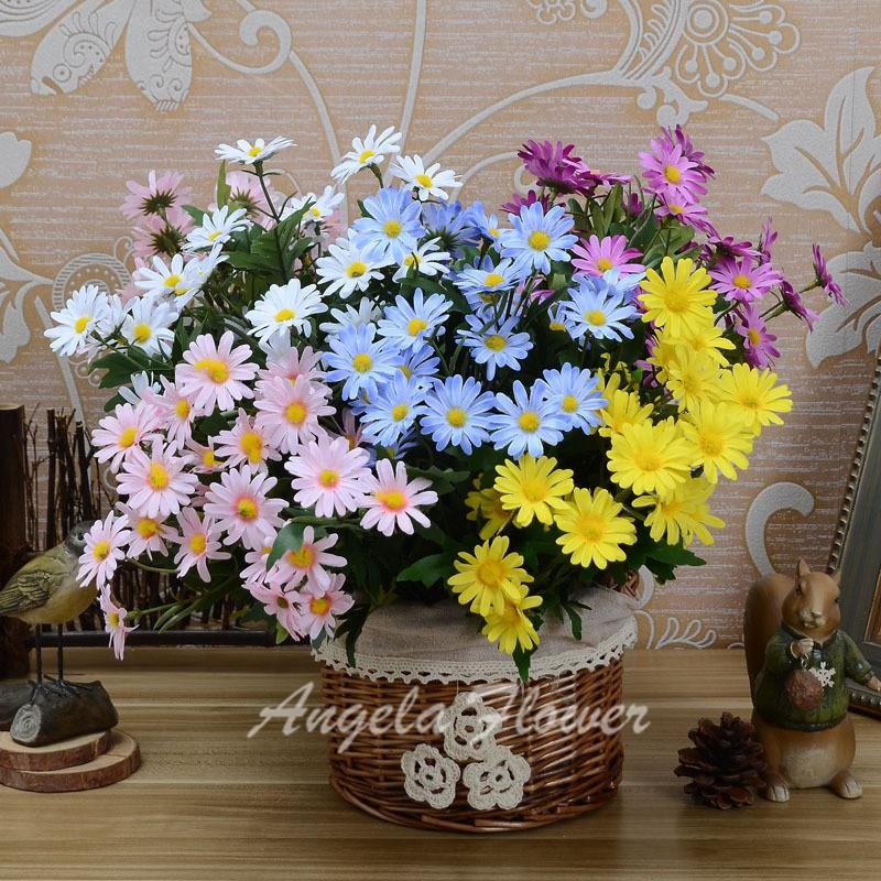 Cụm hoa cúc họa mi cao cấp nhập khẩu trang trí ngôi nhà bạn-Hoa Giả