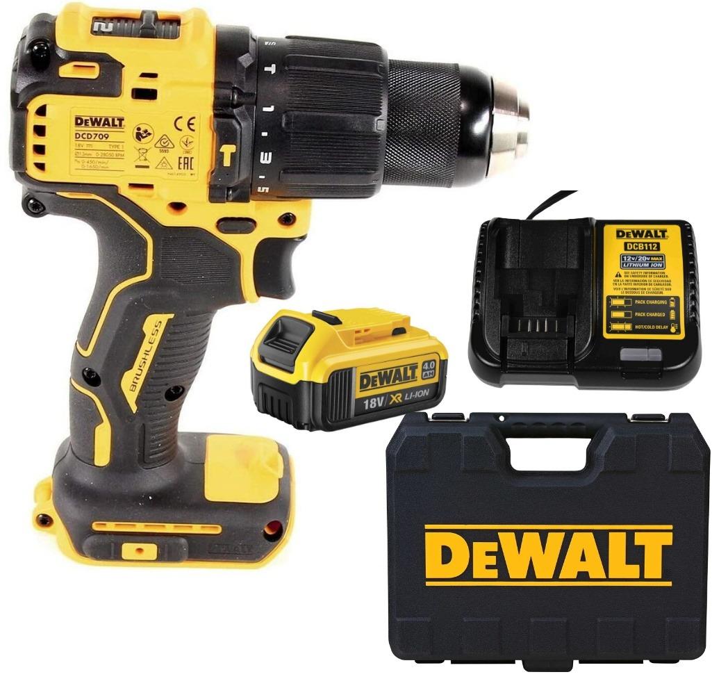 MÁY KHOAN PIN CẦM TAY 20VMAX/BL 340W DEWALT DCD709M1- HÀNG CHÍNH HÃNG