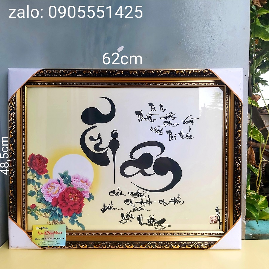 Thư pháp TRI ÂN Thầy cô. Quà tặng 20/11, 8/3, 20/10, sinh nhật, tết. Tranh treo tường, trang trí.