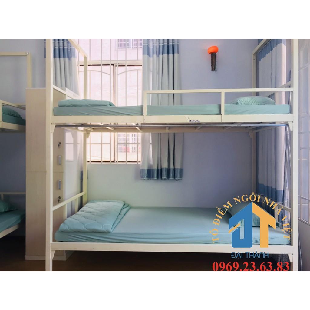 Giường sắt homestay ngang 1m dài 2m cao 2,35m nhiều màu