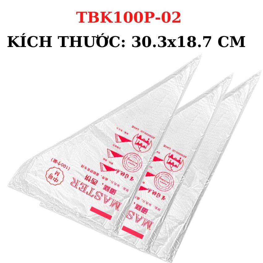 Túi Bắt Kem Nilong Trang Trí Làm Bánh Kem Sinh Nhật Bông Lan Set 100 Chiếc Tiệm Bánh - TBK100P