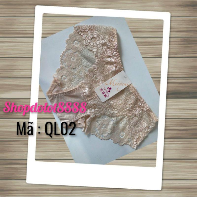 Quần lót ren chất liệu cotton co giãn tốt mã đặt hàng QL02
