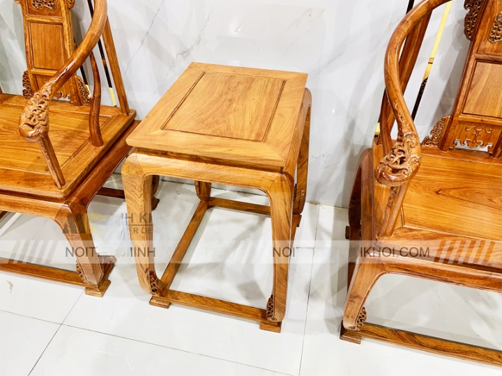 BÀN GHẾ MINH ĐẾ 3 MÓN GỖ HƯƠNG TA , Bộ 3 Món Trà Đạo Rất Sang trọng