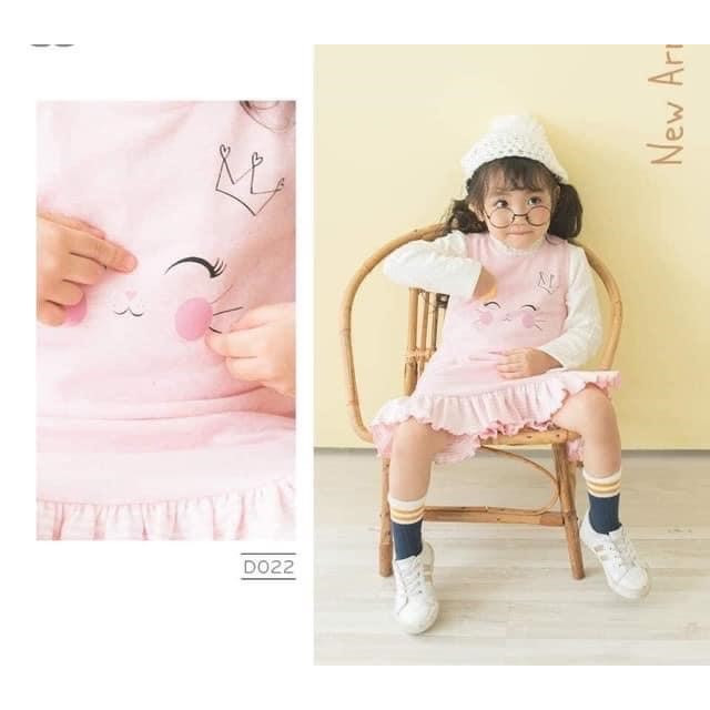 Đầm xuông bèo nhún Công chúa nhỏ D022