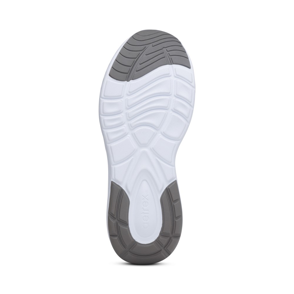 Giày sức khỏe nam Aetrex Chase Grey - Giày thể thao đệm giảm đau chân