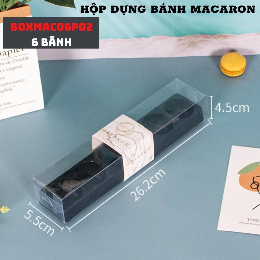 Hộp Đựng Bánh Macaron Mica Trong Suốt Trang Trí Làm Quà Tặng Sang Trọng