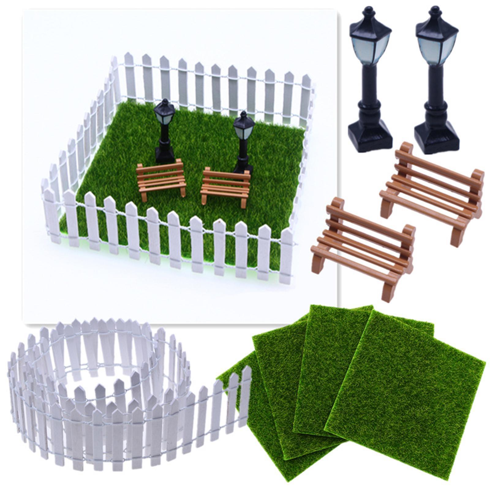 9 Pieces Lawn Furniture Doll House Display Ornament Handcraft Decor Supplies