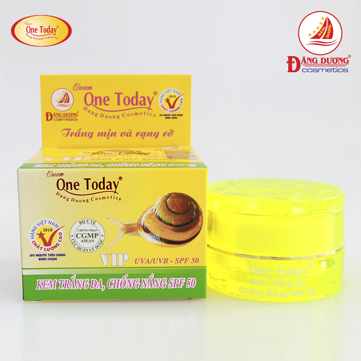 ONE TODAY - KEM TRẮNG DA, CHỐNG NẮNG SPF50 CAO CẤP (VIP) - 15g