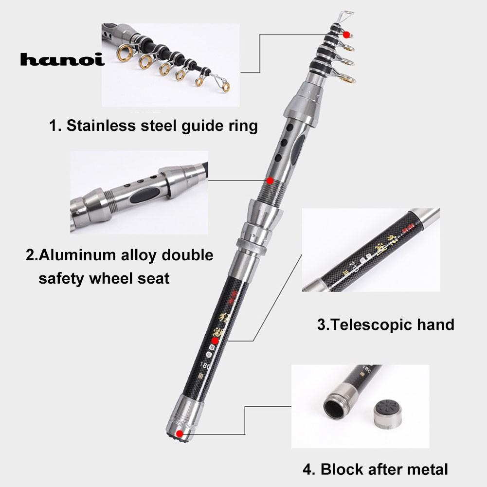 Cần Câu Cá 1.5/1.8m Chất Liệu Sợi Carbon Siêu Nhẹ
