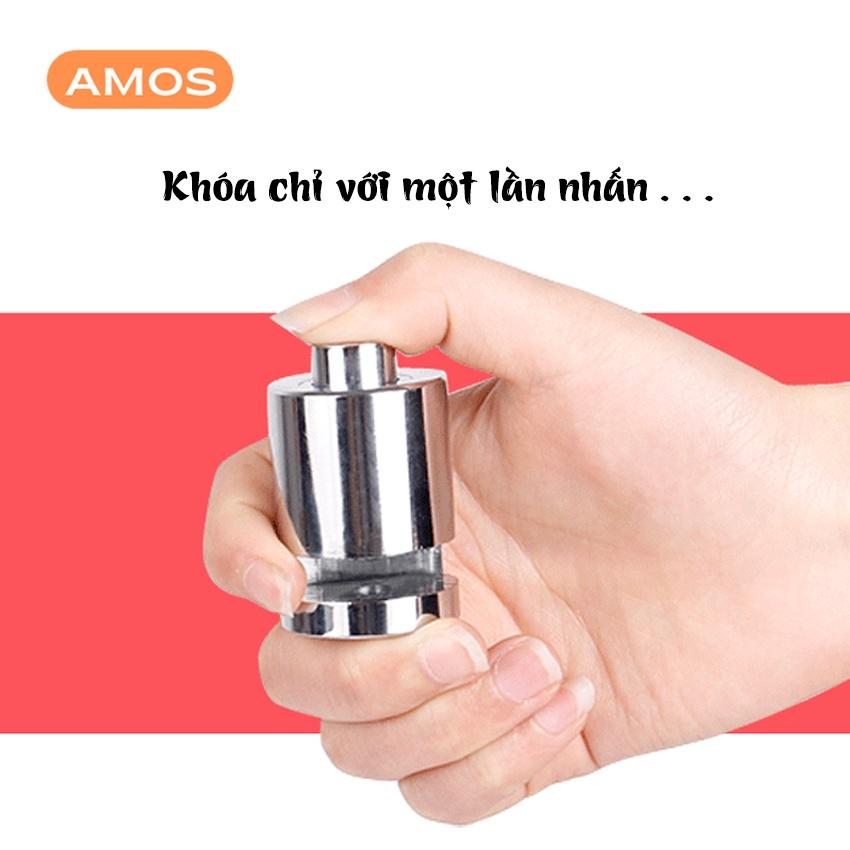 Khóa phanh đĩa xe máy AMOS chống trộm chất liệu thép nguyên khối thiết kế thông minh an toàn chống trộm