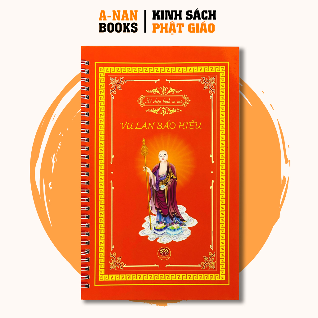 Sách - Combo 4 Vở Sổ chép kinh in mờ cao cấp Kinh Địa Tạng, Chú Đại Bi, Kinh Cầu An, Kinh Vu Lan Cam (TẶNG KÈM BÚT)