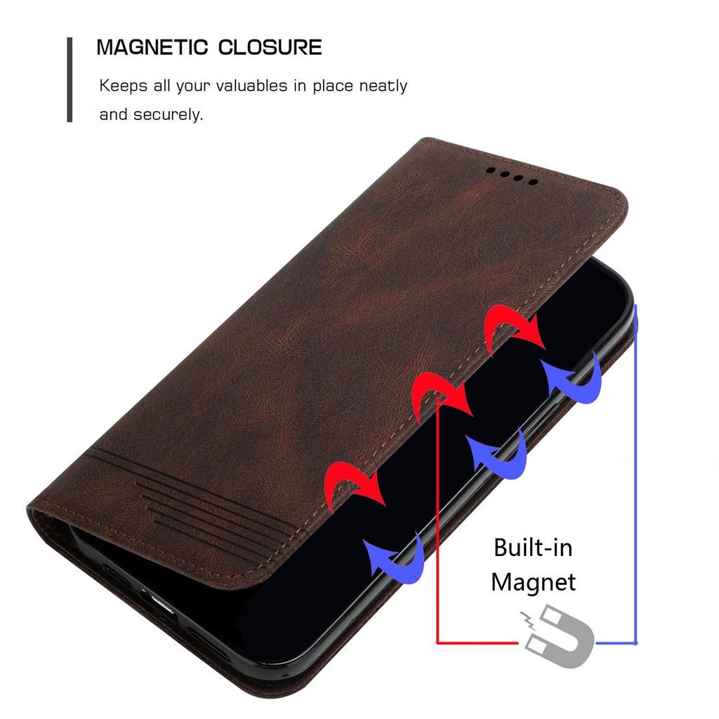 Ốp lưng điện thoại dạng ví da lật dành cho OPPO Realme 7 Pro 7 5G 7i / C17 Realme 8 / 8 Pro 8 5G Realme C12 / C15