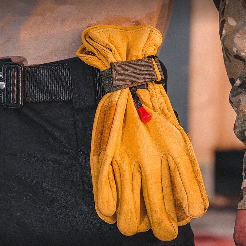 Multi-purpose Nylon Gloves Hook Work Gloves Safety Clip Outdoor Tactical Gloves Climbing Rope Anti-lost Camping Hanging Buck