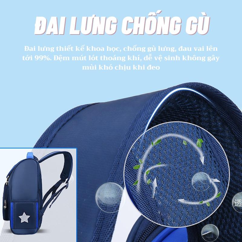 Balo học sinh Sakawin 02, Balo đi học chống gù chống cong vẹo cột sống cho bé, Phù hợp nhiều độ tuổi
