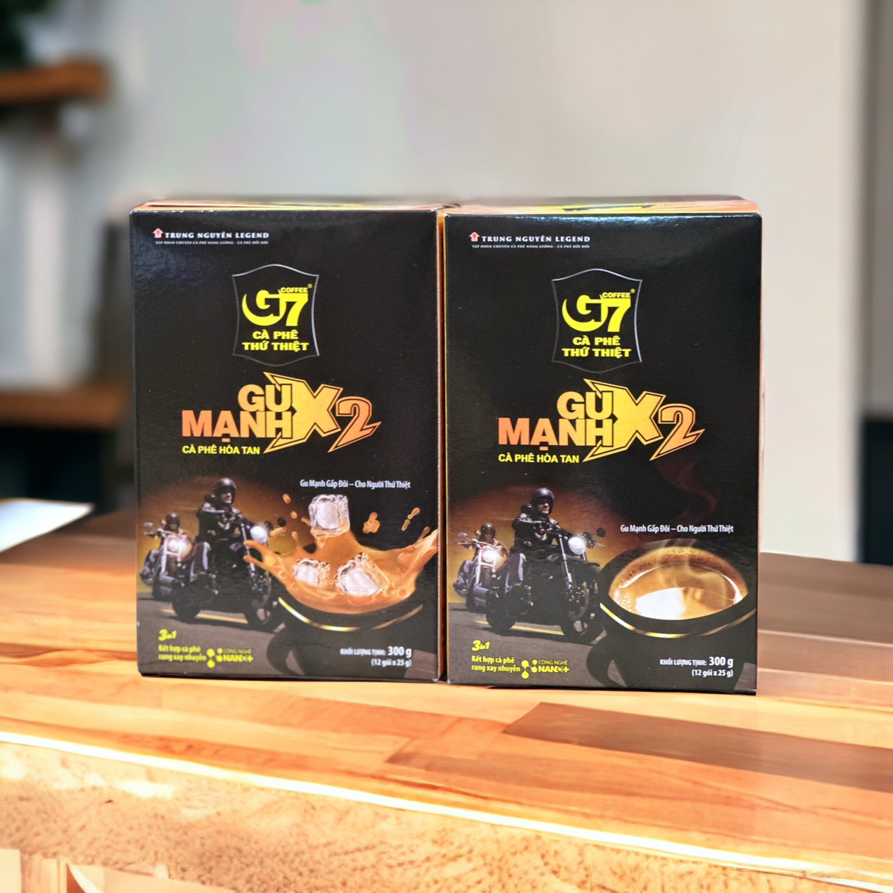 (02 HỘP) Cà phê sữa G7 Gu Mạnh X2( Hộp 12 gói x 25gam)