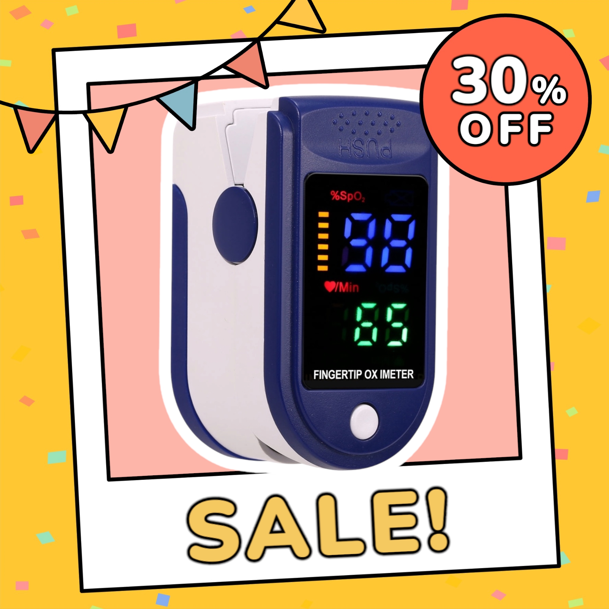 Máy đo Sp02 Đo Nồng Độ Oxy trong máu và nhịp tim Fingertip Pulse Oximeter LK-87 Tặng Kèm Sẵn 2 Pin AA [ FULLBOX ]