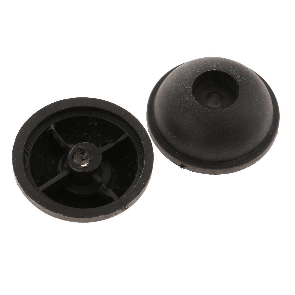 2 Pieces Replacement Part  Luggage Stud Foot Feet Pad Black for Cases