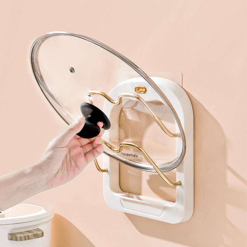 Kệ nhà bếp, miễn phí đục lỗ, đa chức năng, khung bìa cống hai lớp, giá lưu trữ gắn trên tường