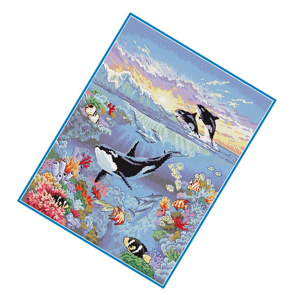 Stamped Cross Stitch Kits For Kids Embroidery 11 Counted