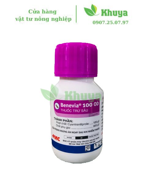 Thuốc trừ sâu Benevia 100OD 50ml chuyên Bọ trĩ và Sâu xanh