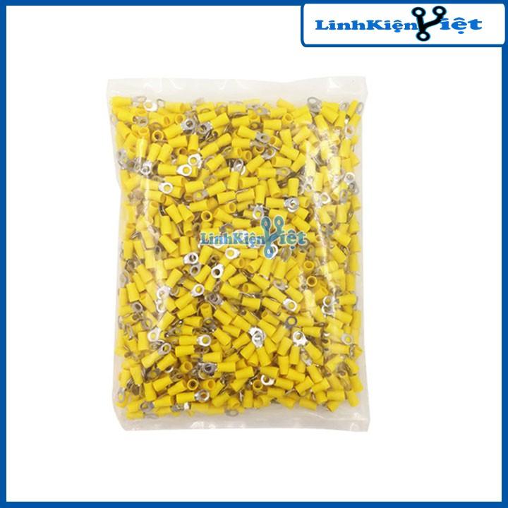 Túi 1000 chiếc đầu cốt điện tròn RV2-4 nhiều màu