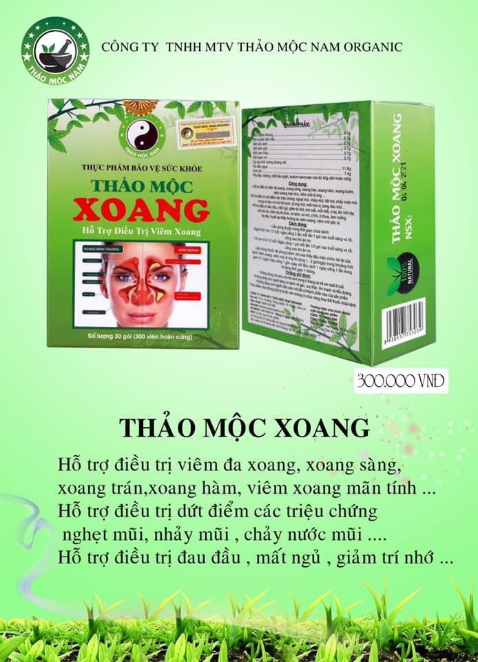 [HÀNG CHÍNH HÃNG] Combo 2 hộp Xoang của công ty Thảo mộc nam Organic