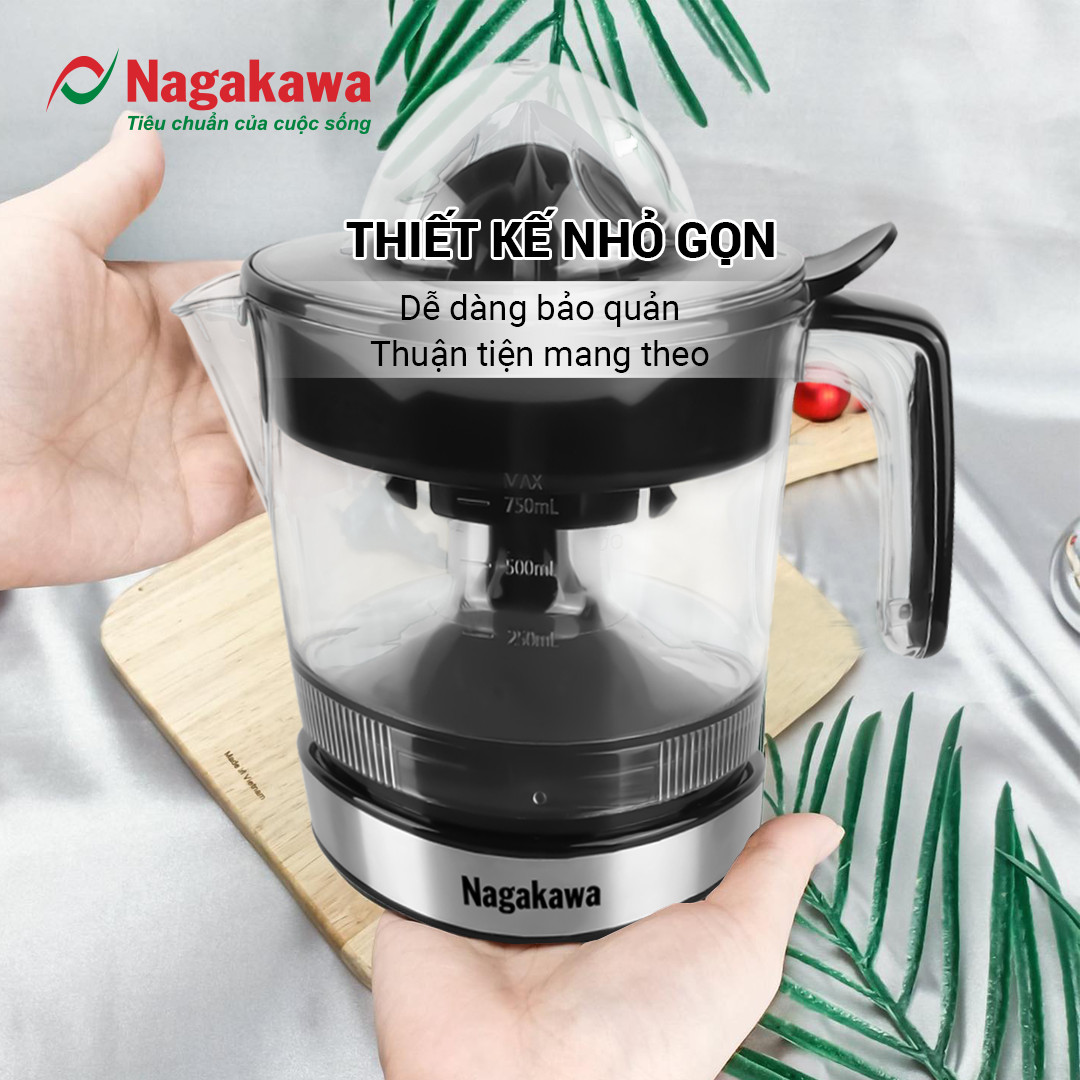 Máy vắt cam điện Nagakawa NAG0814 (0.75 Lít) - Hàng Chính Hãng