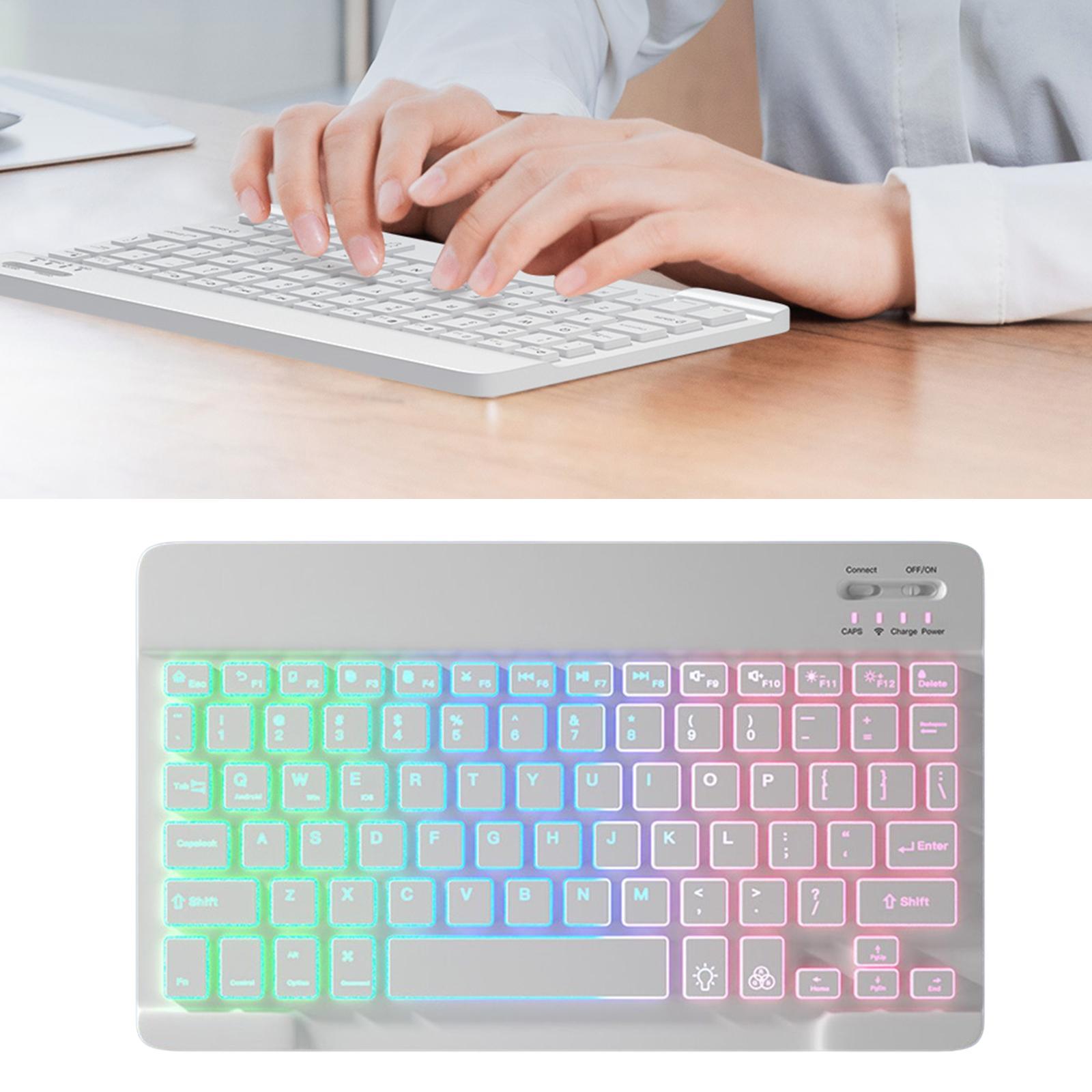 Wireless Bluetooth Keyboard Silent for Tablet PC Laptop