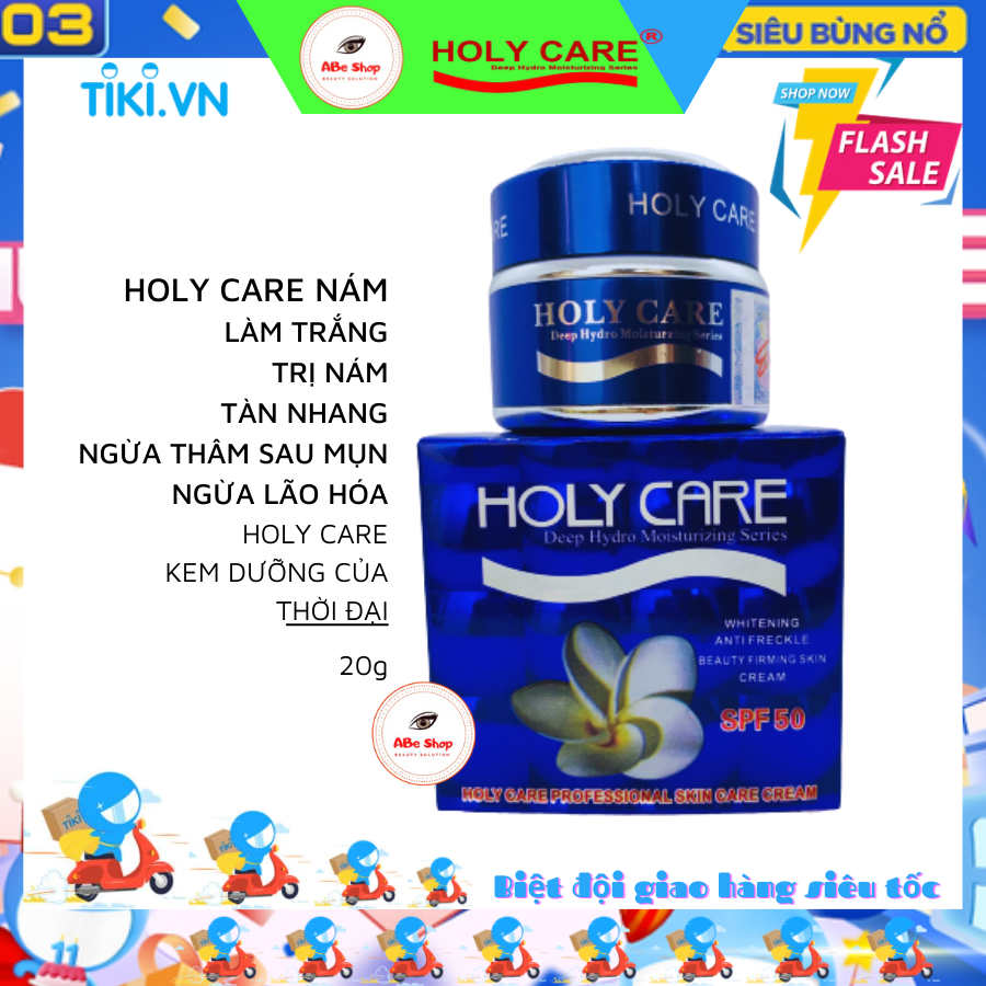 KEM HOLY CARE XANH DƯƠNG - LÀM TRẮNG - MỜ NÁM - TÀN NHANG 20G