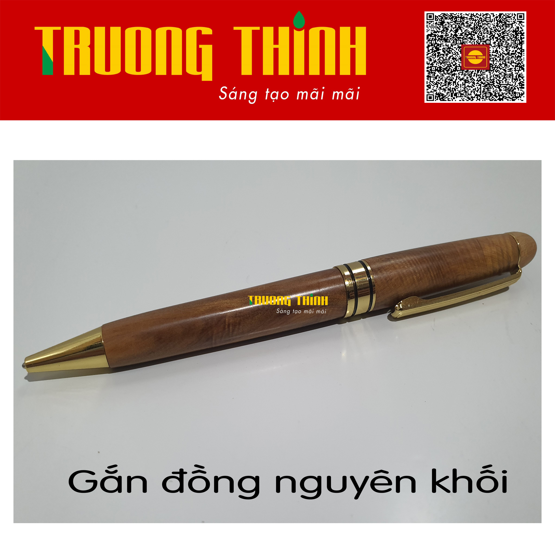 Bút Ký Gỗ Bách Xanh Trường Thịnh Chính Hãng Sang Trọng Bền Đẹp Đẳng Cấp Doanh Nhân. Loại Xoắn 15 cm