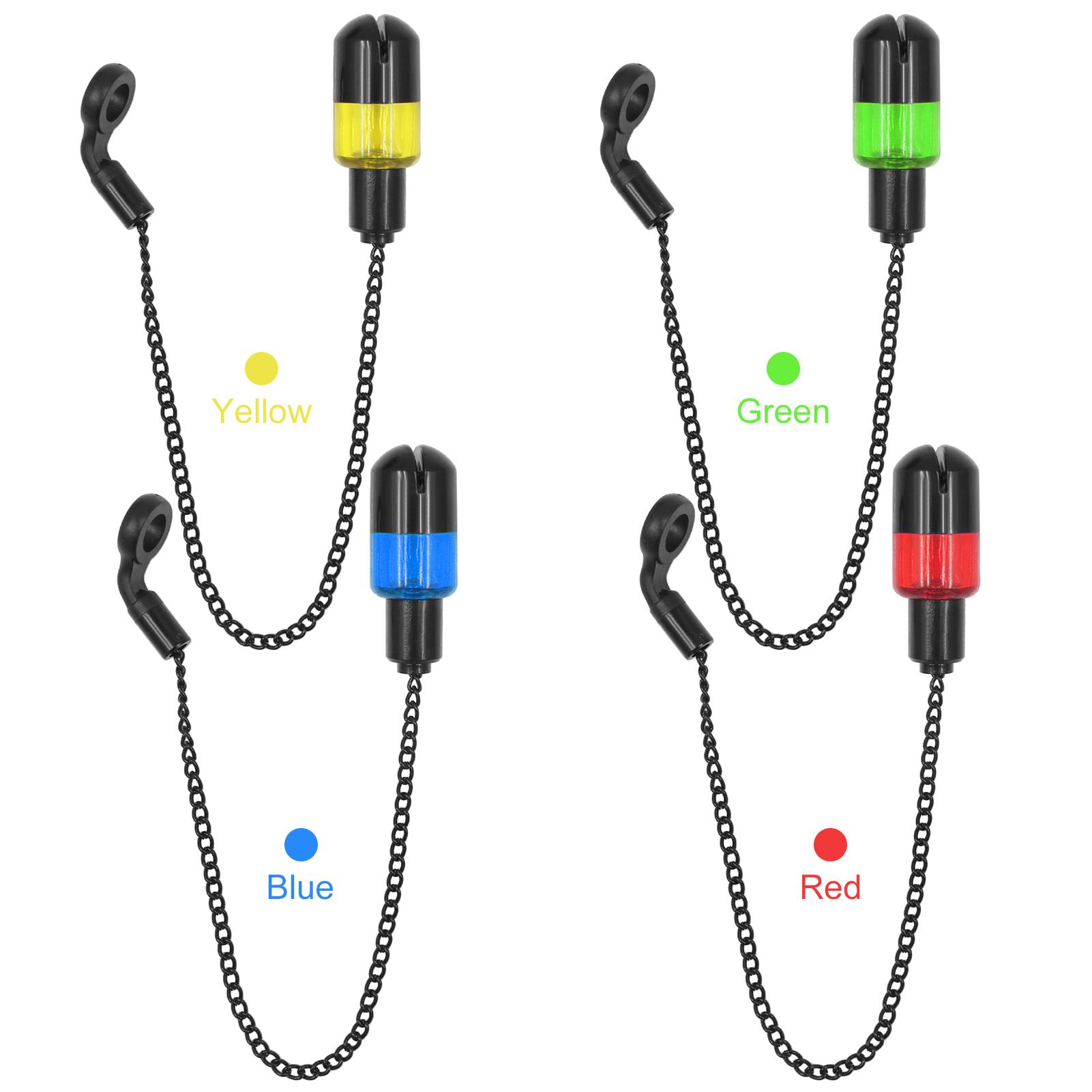 Móc treo báo động cá cắn câu bằng đèn led thiết kế Đầu kim loại dùng để căng dây cải thiện độ nhạy của móc nối.
