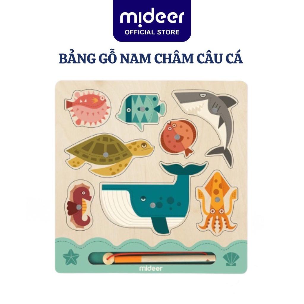 Đồ chơi câu cá nam châm bằng gỗ Mideer Fishing Board cho bé 1,2,3,4 tuổi