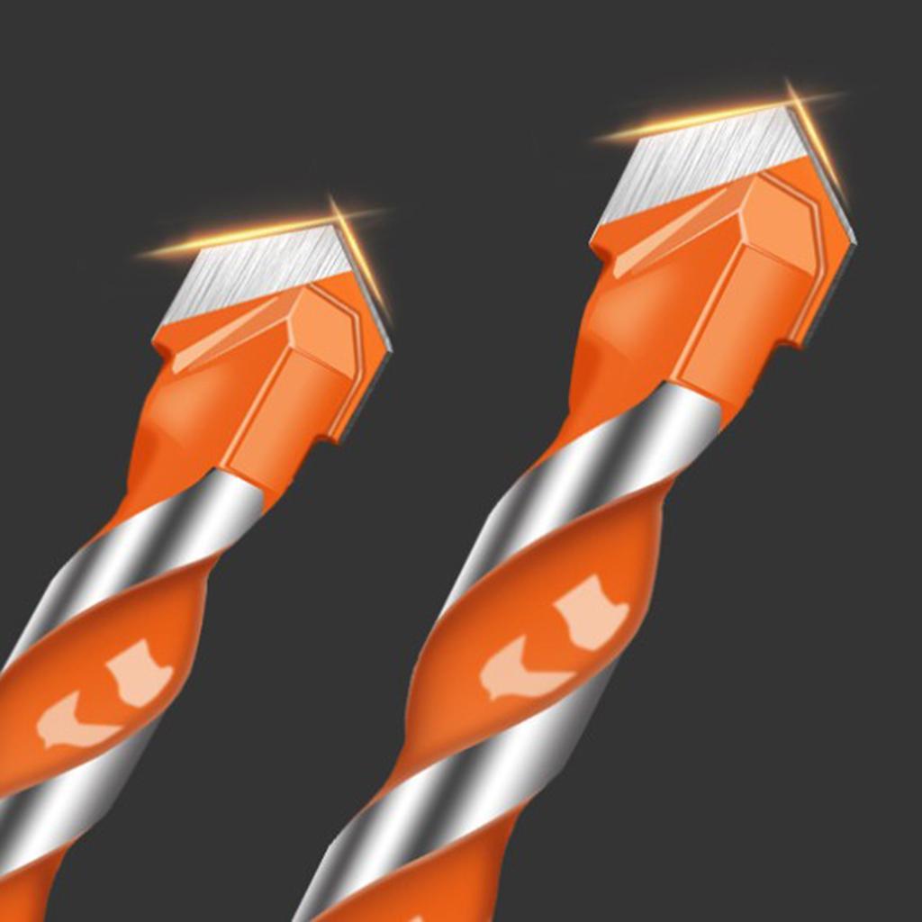 10 Pack HSS Triangle Twist Drill Bit, Straight Shank Spiral Drill Bit for Ceramic Tile, Glass, Concrete, Marble, 4 Size to Choose