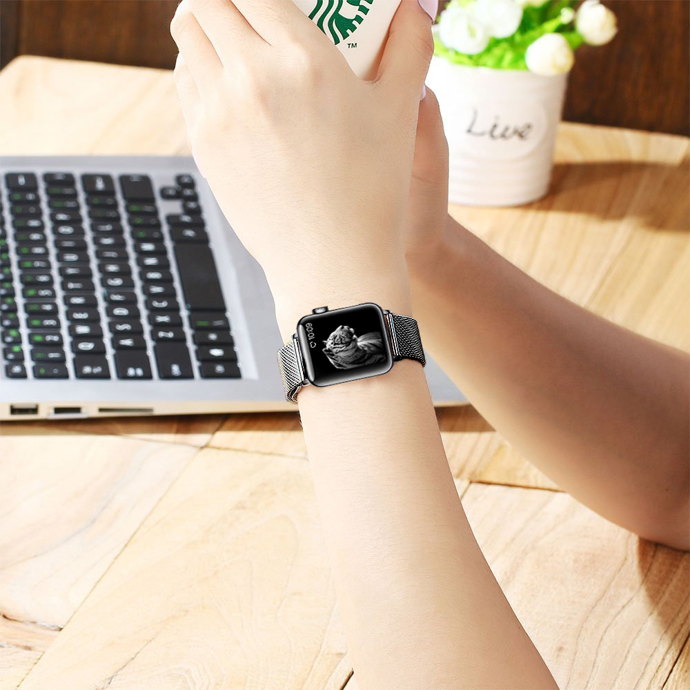 Dây Đeo Dành Cho Apple Watch Thép Không Gỉ Cao Cấp Nam Nữ Watchband for Apple Watch YE-014