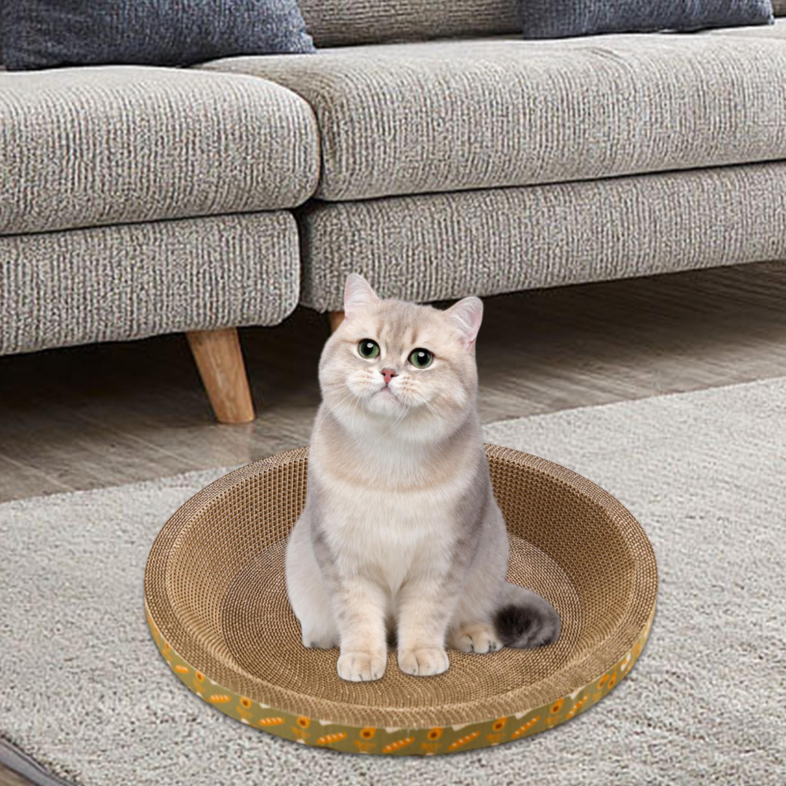 Round Cat Scratching Board Sofa Pet Supplies Cat Scratcher for Grinding Claw