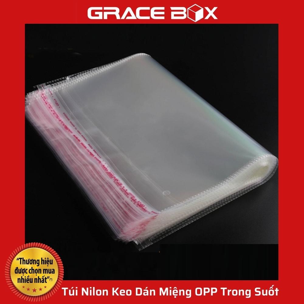 {Giá Sỉ} Túi Nilon Keo Dán Miệng OPP Trong Suốt (Bao Kiếng) Đóng Gói, Đựng Phụ Kiện, Quần Áo -  Siêu Thị Bao Bì Grace Bo