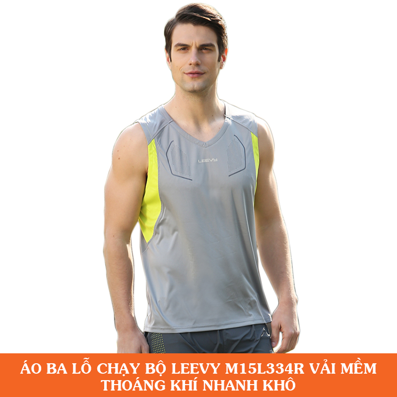 Áo Tập Gym, Chạy Bộ Leevy M15L334R Thoáng Khí Khô Nhanh - M