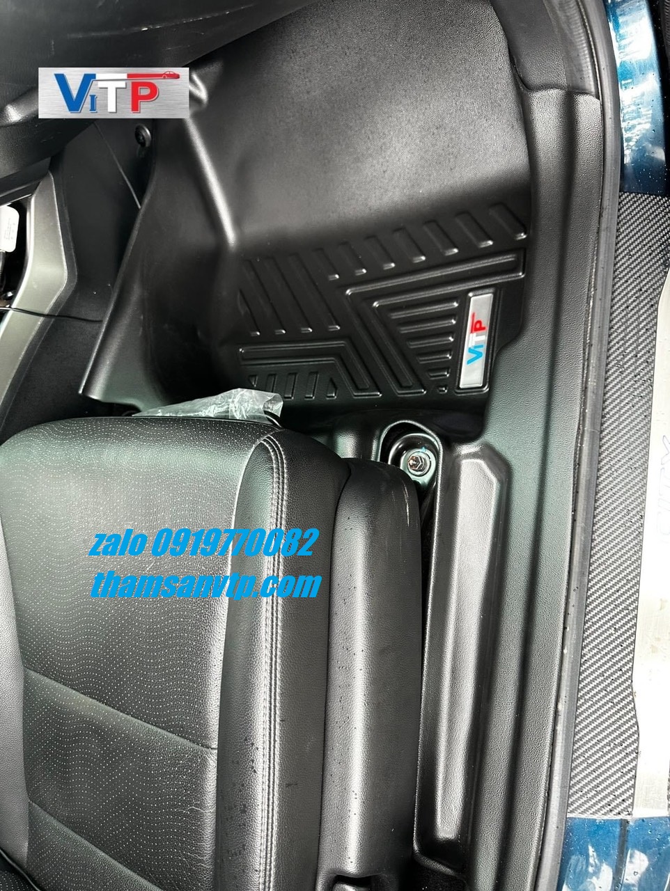 Thảm sàn ViTP Nhựa 360 Full Tràn Viền Bậc Cửa Xe Honda City 2016 - 2021