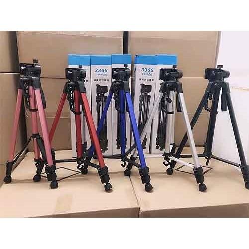 Gậy Tripod 3 chân 3366 Kèm giá đỡ cho điện thoại / Gậy 3120 /Chân siêu chắc chắn,cao cấp tương thích với nhiều dòng máy