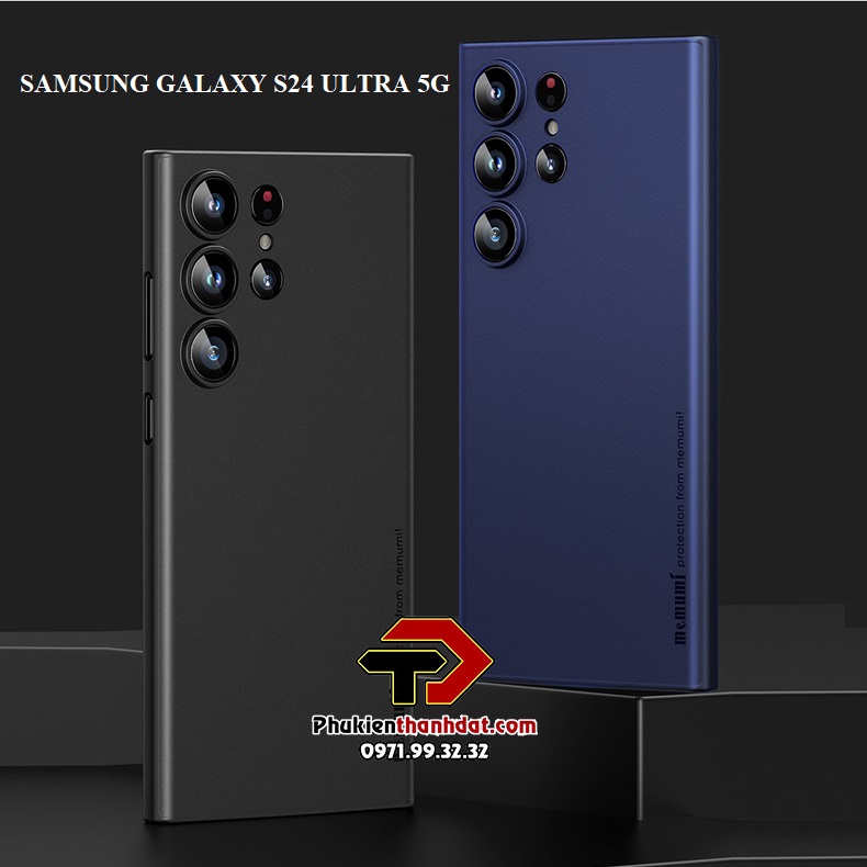 Ốp lưng lụa cho SamSung Galaxy S24 Ultra 5G chính hãng Memumi siêu mỏng, chống vân tay, bảo vệ camera sau - Hàng chính hãng