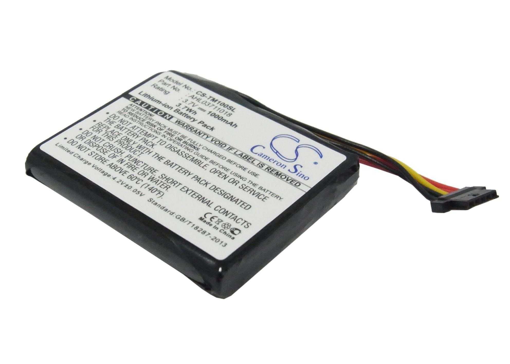 1000mAh TomTom AHL03711018 VF1C 4CQ02 Pin cho Go Live 1005 Go Live 1000 Khu vực Go 2405M Go Live 1000 4CS0.002.01 Go 1000 G Điện áp danh định: 3,7V